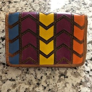 Fossil Leather Multi-Colored Wallet